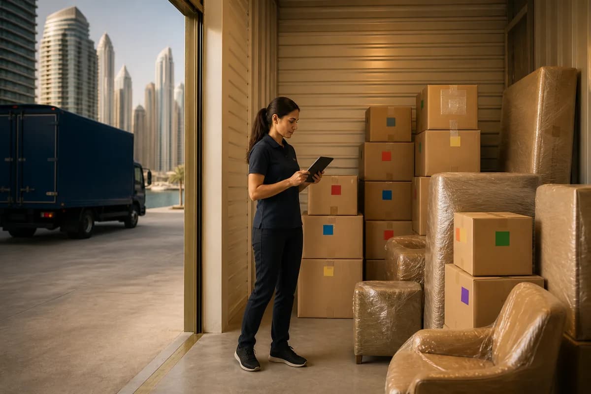 Using Storage During a Dubai Marina Move